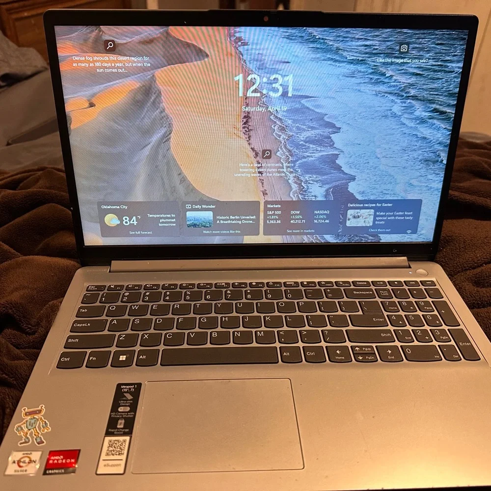 Lenovo Silver Laptop